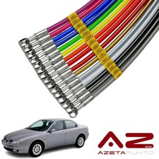 tubi freno in treccia auto aereonautica su misura per alfa romeo 156 2.0 JTS 932