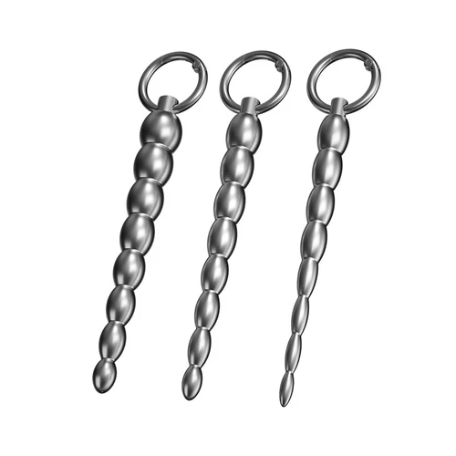 Men Dilator Urethral Sounding Penis Plug Bead Dilator Stainless Steel Stretcher - Picture 9 of 26