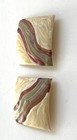 Bold Gold Tone Textured Multi-Color Enamel 1.5" Square Clip-On Earrings — photo 4