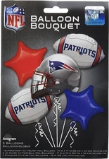 New England Patriots NFL Football Sports Party Decoration Mylar Balloon Bouquet