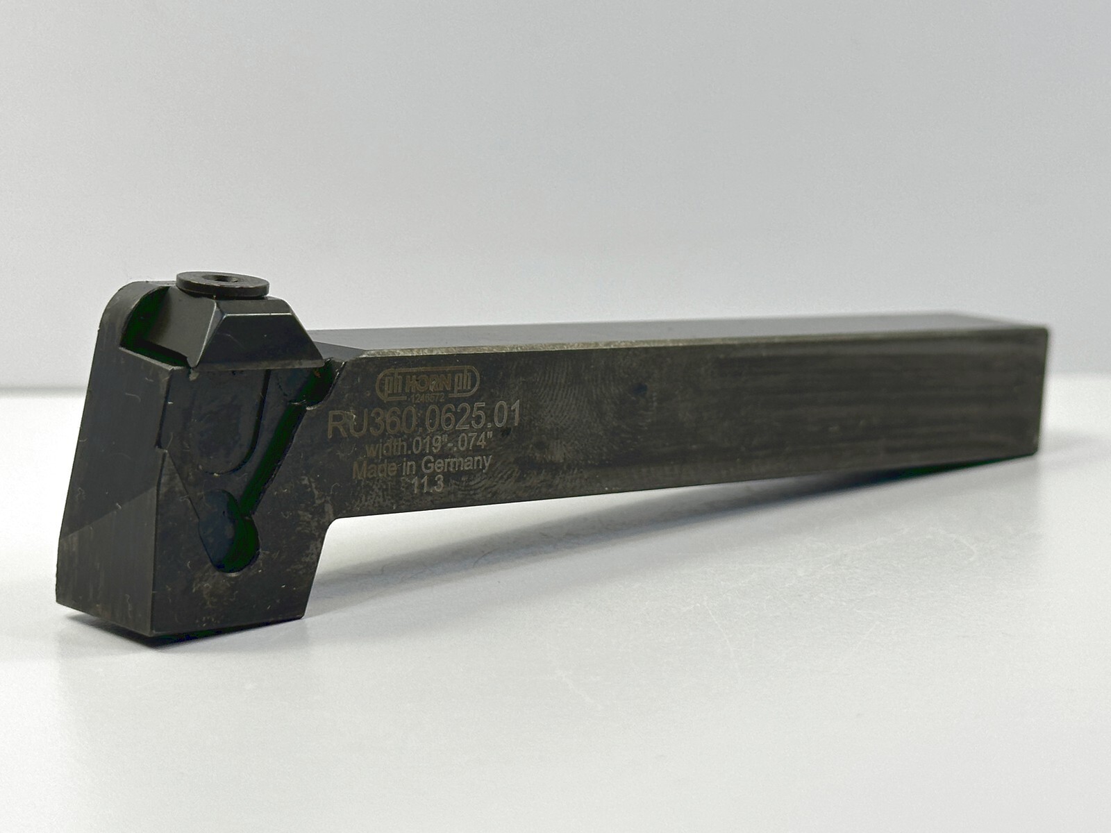 PH Horn RU360.0625.01 Indexable Grooving Tool Holder .625 Inch Shank 1pc New