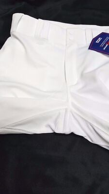SOLID WHITE YOUTH WHITE FLEX BASE AUTHENTIC MAJESTIC BASEBALL PANTS