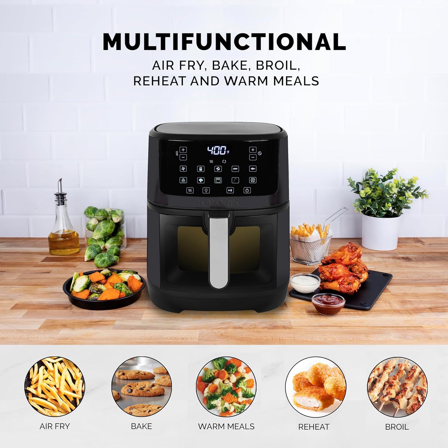 Kalorik 7 Quart Touchscreen Air Fryer with Window, Black DEW Studio Blogs