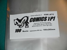 100 BUSTE WR "COMICS TP1" 180x265 mm x Uomo Ragno Deluxe, Marvel Mix, Marvel Cro