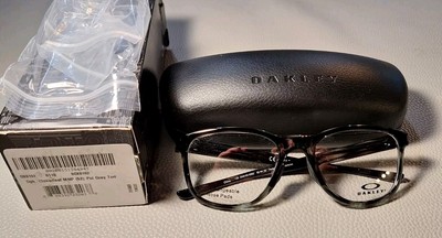 New Oakley Eyeglasses Cloverleaf MNP Grey Tortoise OX8102-0552 52-18-135 Frame