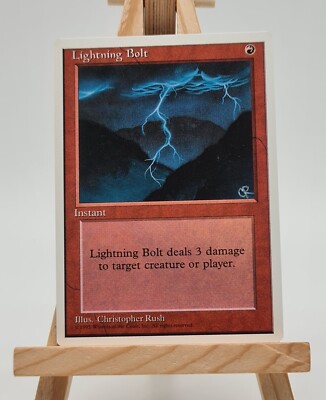 Lightning Bolt (Fourth Edition (4ED) Magic Karte MTG Englisch (Blitzschlag) 