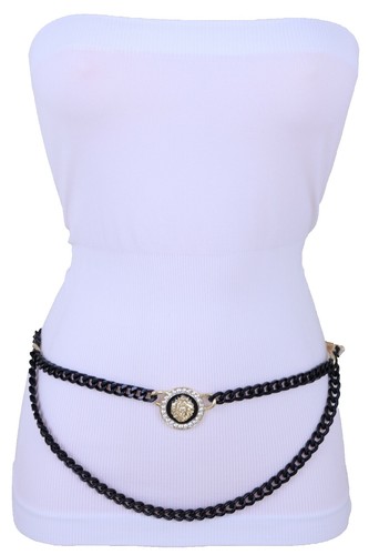 Etcetera Silver Chain Belt - L - EUC Etcetera Leather Chain Link women main image 3