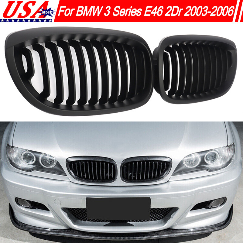 Front Kidney Grille Grill For BMW 3 Series E46 325Ci 330Ci 2003