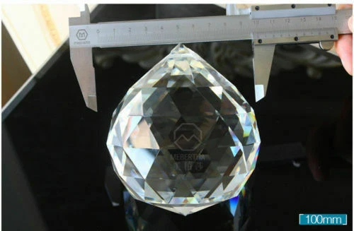 20-100mm Chandelier Lamp Crystal Ball Prism Hanging Drops Suncatcher Pendant DIY - Picture 2 of 2