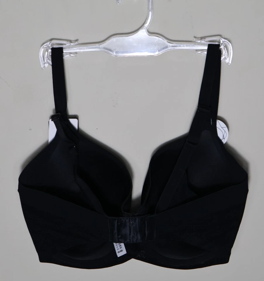 Sujetador Wacoal 853281 Ultimate Side Smoother Contour tiro alto negro 30G NUEVO con etiquetas Foto 4 de 4