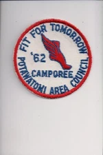 1962 Potawatoni Area Council Fit For Tomorrow patch