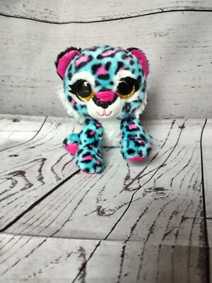 Zuru Plush Coco Surprise Otto Blue Pink Leopard 5 inch Stuffed Animal Toy 