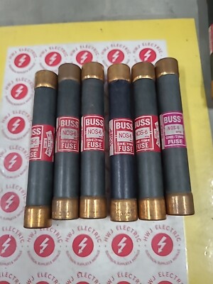 Lot De 2 Fusibles Cartouche Buss NOS 50A 600V - New Old Stock (état Neuf, Stockage Ancien)