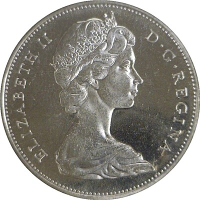 1965 $1 Canada Silver Dollar Elizabeth II Uncirculated KM# 64.1 | eBay