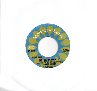 George Maharis:Can't help falling in love/(Get your kicks on) Route 661:Re-Issue