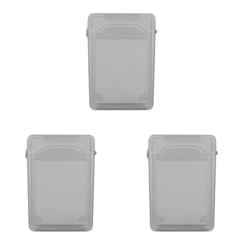 3.5 Inch IDE SATA HDD Hard Drive Disk Storage Box Plastic HDD Caddy Case(Grey)