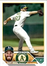 2023 Topps Baseball  #8 Sam Moll MLB  Athletics