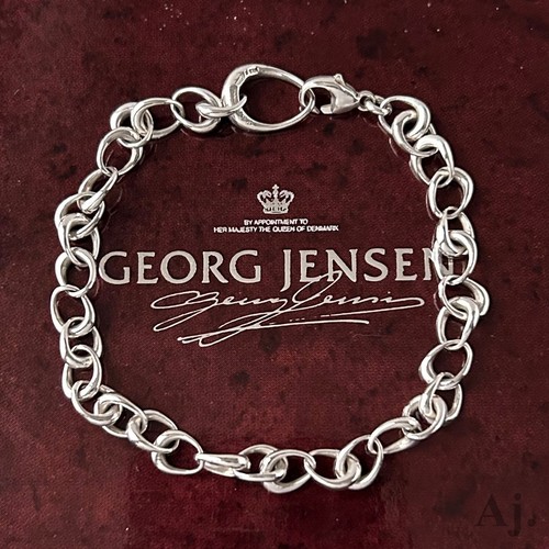 Georg Jensen Sterling Silver 925 Bracelet #433- Offspring M size 19.8 cm