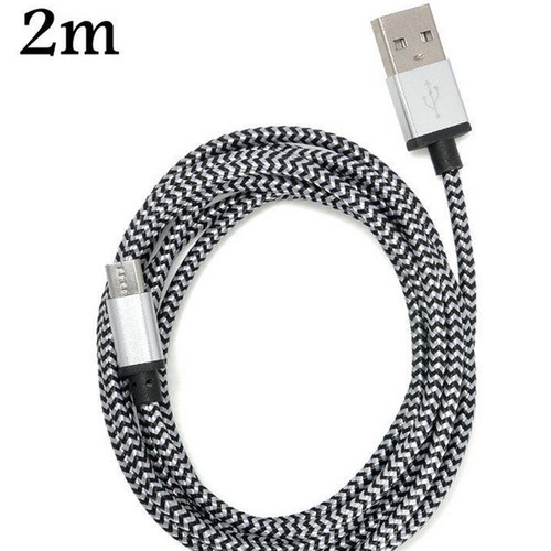 1/2/3M Braided Micro USB Data Charging Cable For Android Phone - 第 8/16 張圖片