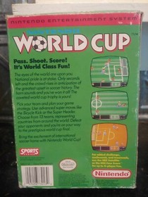 WORLD CUP Nintendo NES Soccer Game Original 1990 Cardboard Collector **BOX**