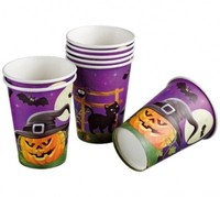 "Papp-Becher \"Halloween\" - 8 StüCk"