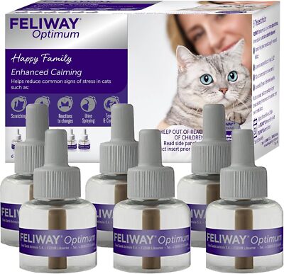 Neu FELIWAY Optimum Cat Enhanced Calming Pheromone Diffusor Nachfüllpackungen