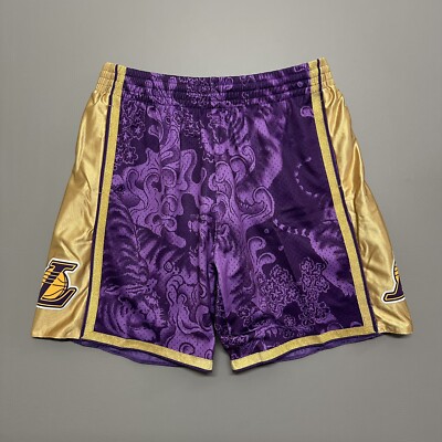 Mitchell Ness LA Lakers NBA Swingman Shorts Lunar Chinese