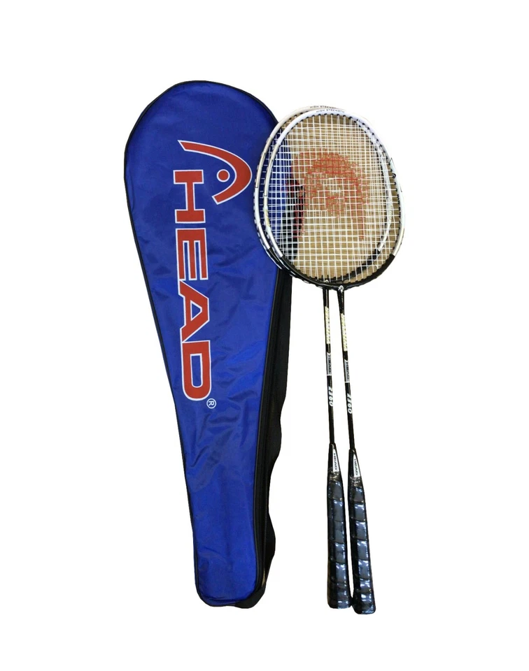 Head Pro Badmintonschläger Paar mit Tragetasche rot, blau oder 12 Shuttlecocks