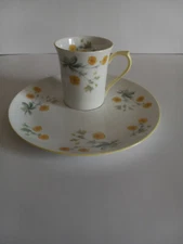 Crownford Queens Fine Bone China Snack Plate & Mug Set Made in England 