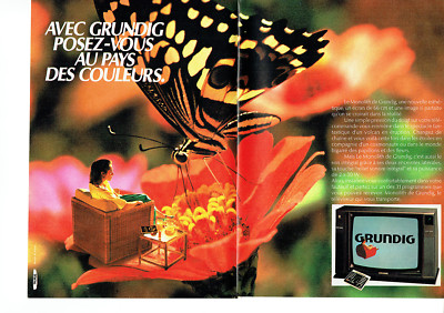 Advertising 078 1984 Grundig Monolith TV (2 Pages)*