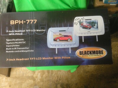 Blackmore BPH-777 7 inch headrest TFT-LCD Monitor with Pillow - Tan