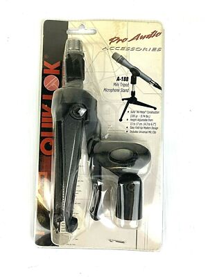 Quik-Lok A188 Mini Tripod Desktop Microphone Stand!