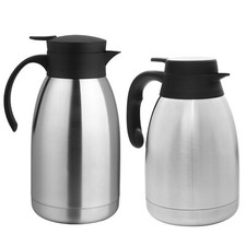 Vacuum Flask 1,5l & Thermos 2l With Handed Automatic Coffeepot Stainless Steel