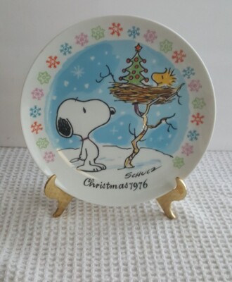ヴィンテージPeanuts 1976 クリスマスプレート s-l400.jpg