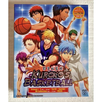 DVD Anime Kuroko's Basketball Season 1-3 + Tip Off + Special + Movie English Sub