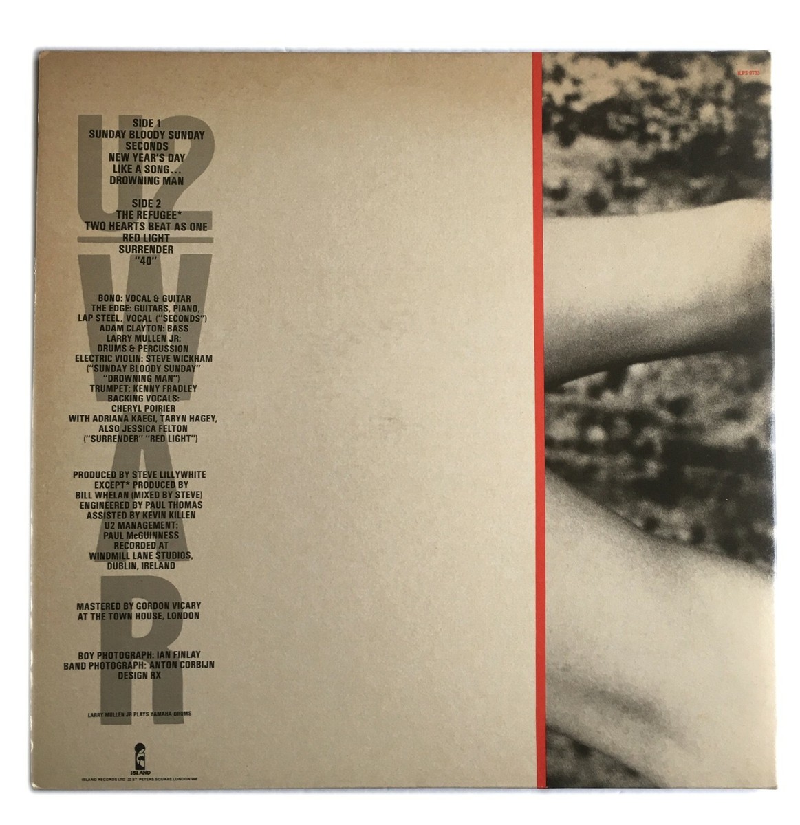 U2 - War - 1983 Vinyl LP Album ILPS9733 | eBay