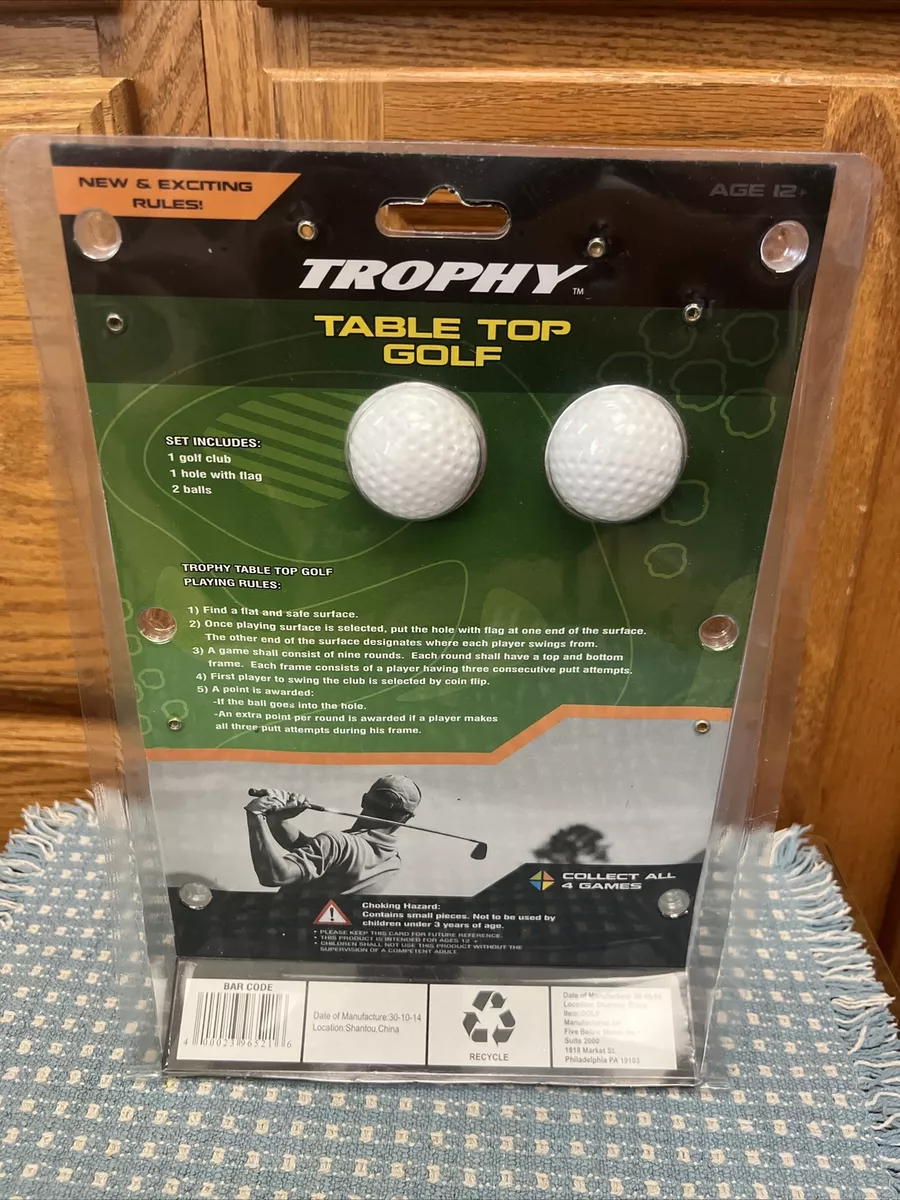 Golf Shots Tabletop Putter Game Trophy Table Top Putt Toy PGA Golfer New  Gift