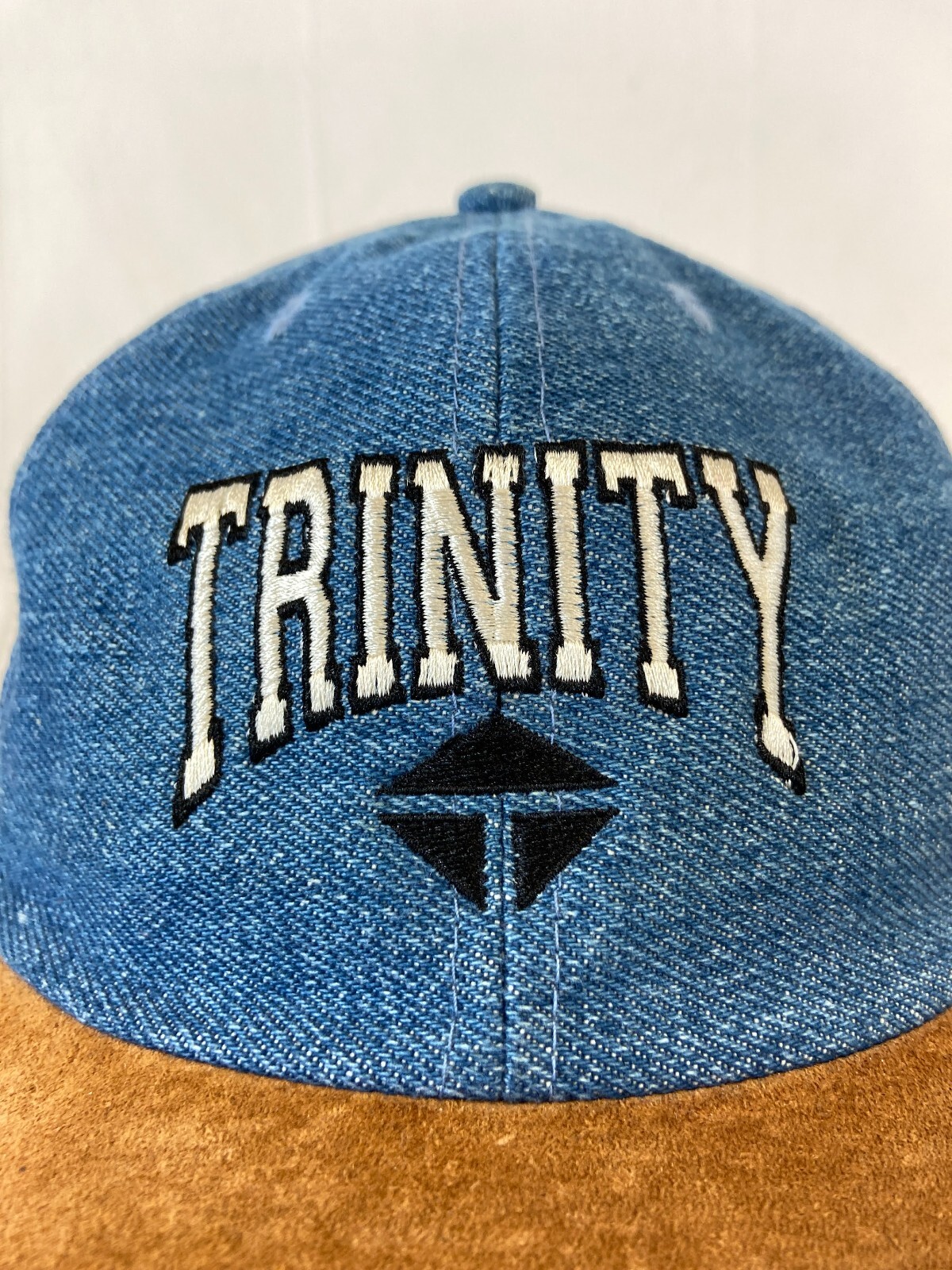 Trinity Baseball Cap Buckleback Hat Denim OSFA Cl… - image 2