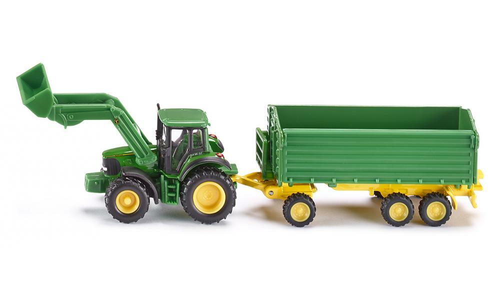 海外製　レア　John Deere おもちゃ　2台セット トレーラー付き Bruder John Deere 9620RX with Track Belts | WRS