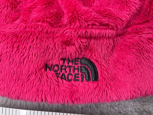 The North face Beanie Toque Youth Girls Small Pink Knit Fleece 100% Polyester - Picture 2 of 7