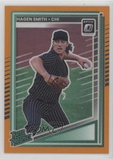2025 Panini Donruss Optic Rated Prospects Orange Prizm /199 Hagen Smith #160 sc8