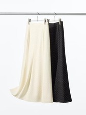 UNIQLO Mermaid Maxi Skirt S M L XL XXL Polka-Dot Design Women 485714 NWT