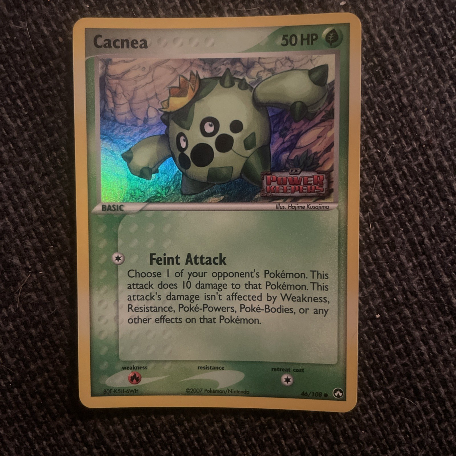 Cacnea - 46/108 - Common - Reverse Holo Lightly Played Pokemon EX Power Keepers