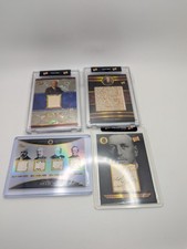 Pieces Of The Past (Lot of 4 Cards) HerbertHoover JohnHancock Morgan Rockefeller