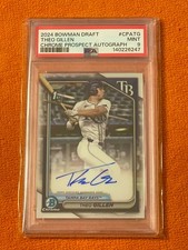 2024 BOWMAN DRAFT THEO GILLEN 1st SILVER AUTO SP PSA 9 MINT Tampa Rays #CPATG