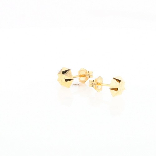 Gold Starburst Stud Earrings GV184050 - Picture 12 of 12