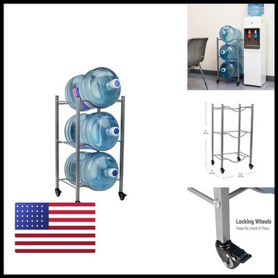 Mind Reader 5 Gallon Water Jug Stand Water Bottle Holder Water Cooler Rack