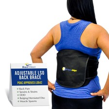Adjustable Lumbar Lower Back Support Brace Sciatica Scoliosis