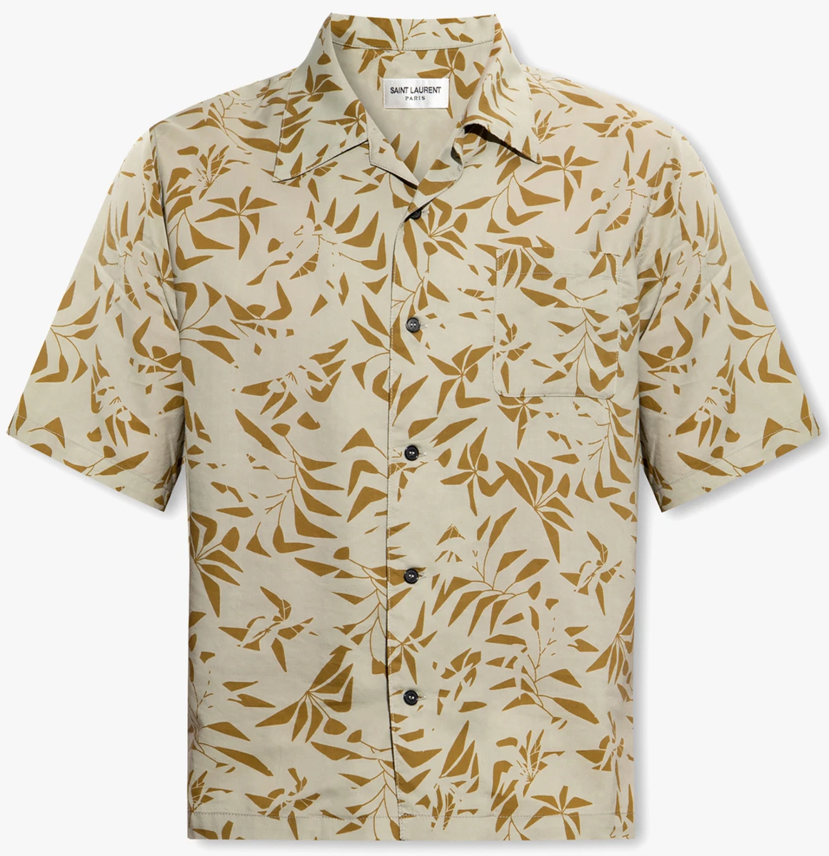 Saint Laurent Regular Size Hawaiian Casual Button-Down Shirts for