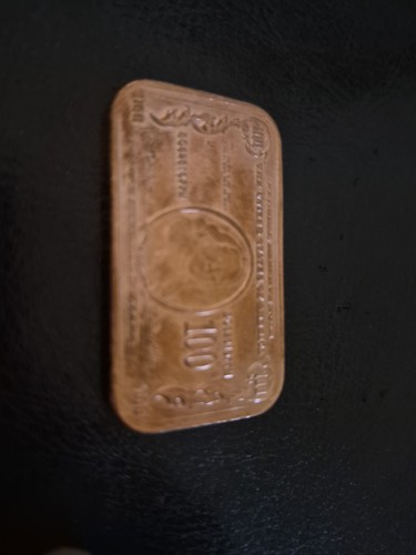 1 oz Copper Bar - $100 Ben Franklin Note .999 - Picture 6 of 7